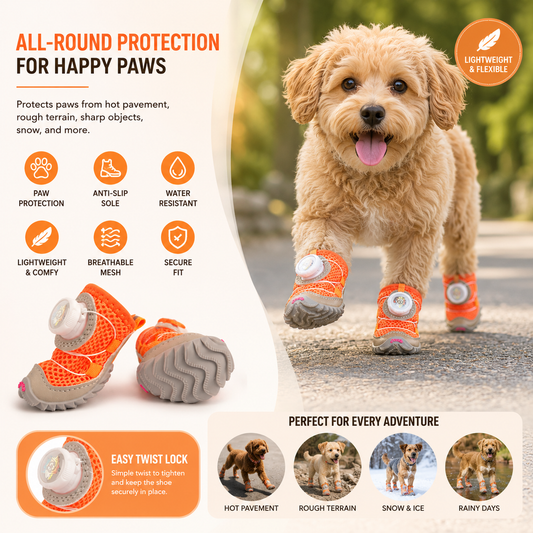 Cozy-Comfy Dog Shoes (Pack of 4Pcs)
